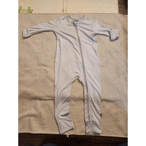 Bumbunny bamboo footie size 4T -light grey - Picture 1 of 4